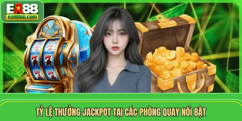 Tỷ lệ thưởng jackpot tại các phòng quay nổi bật